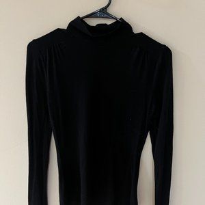 black turtle neck shirt